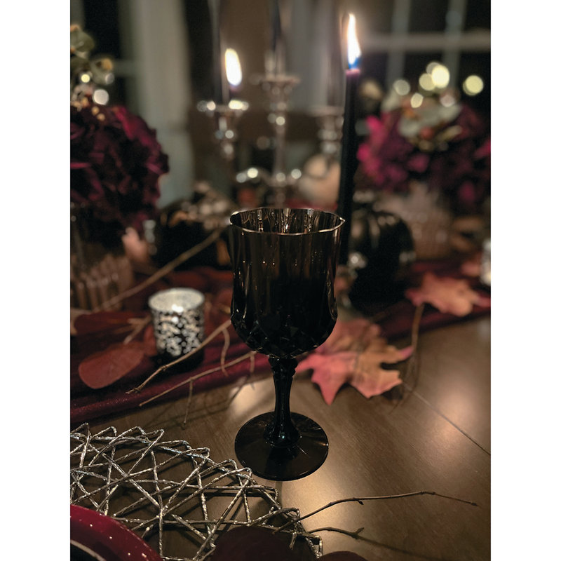 Dazmine 8oz. Goblet Set, Black