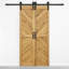 Solid Oak Barn Door Unfinished-112953932
