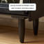 Buffet noir en bois massif