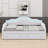 LED-Lit Upholstered Daybed Featuring Smooth-Glide Drawers For Lounging, Guests Or Small-Space Living-1489157354