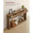 Marasco Console Table With 3 Drawers,  Narrow Entryway Table, Farmhouse Style-654135964-648581937