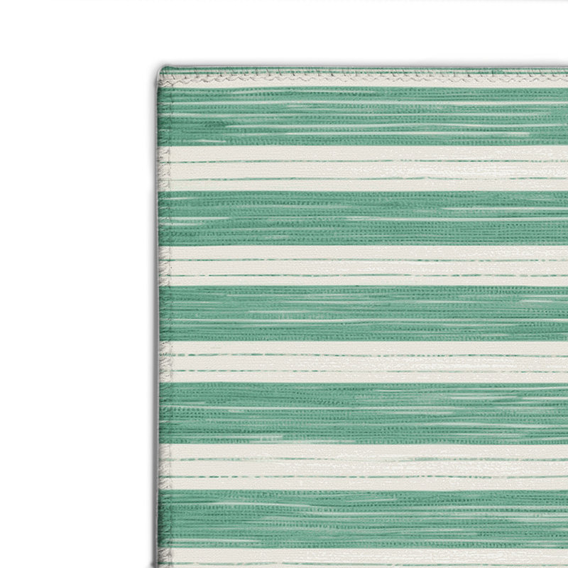 Tapis intérieur / extérieur vert HorizontalStripes