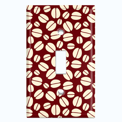 Patterned 1 - Gang Toggle Light Switch Standard Wall Plate