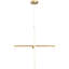 Luminaire suspendu DEL Vega - finition or brossé-714531852