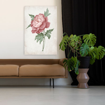«Delicate Blooms In Soft Hues II», art mural contemporain abstrait