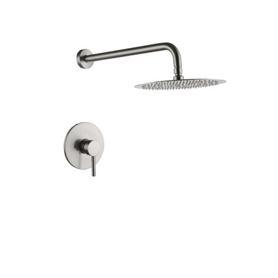 Topcraft 10-Inch Round Wall-Mounted Rain Shower System