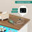 16 Pair Shoes Storage Cabinet, Entryway Shoe Cabinet with LED Light and Mirror-432770980