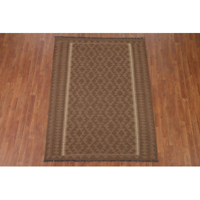 Tapis oriental en laine réversible kilim 5 x 6