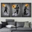 «White and Yellow Neon Effect» - Joueur de basket-ball Slam Dunk-111692056-111692055