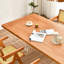 Table de salle à manger rectangulaire moderne en bois massif acrylique-1120252541