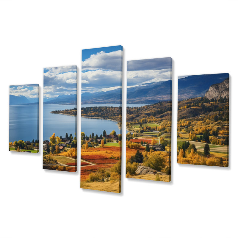Canada Okanagan Serenity II sur toile, reproduction de 5 pièces