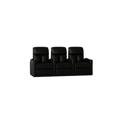 Upholstered Home Theater Seating with Cup Holder