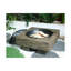 Wood-Fueled Outdoor Fire Pit With Wood Grain Design