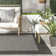 Mcelfresh Bordered Machine Woven / Power Loomed Gray Indoor/Outdoor Patio Rug