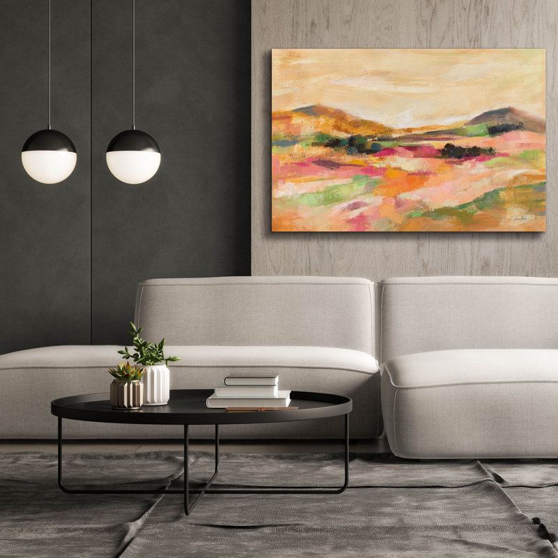  «California Bloom» par Silvia Vassileva, art mural sur toile, 60 po x 40 po, H 40 po x l 60 po