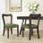 Alaric Mid-Century Modern Rubberwood Dining Chairs-956559176-956559180