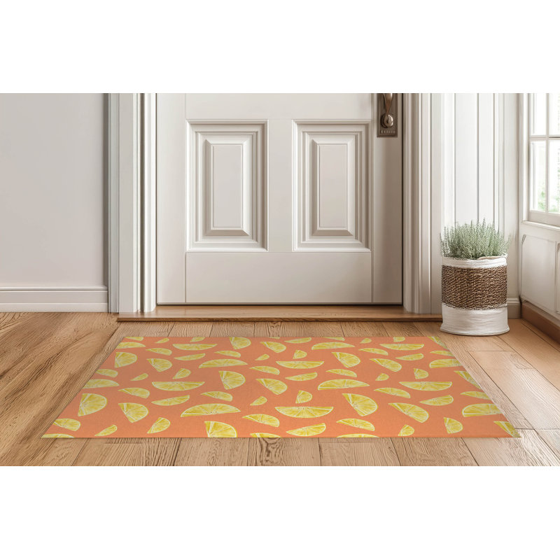 Citron d'été, L 36 po x L 60 po, Orange