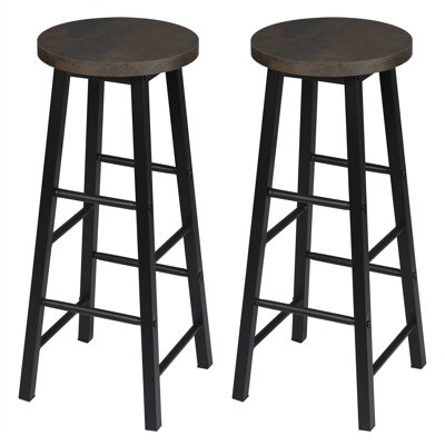 Haydenville Upholstered Counter Stool with Metal Frame