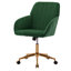 Chaise de bureau ergonomique en velours - Siège réglable et confortable pour une utilisation prolongée à la maison ou dans la chambre.