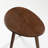 19"W Solid Oak Mid-Century Modern Oval Side Table-232417513-229242155