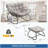 Light Gray Egg Rocking Chair and Ottoman Set-2070690657