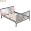 Lit de bébé convertible / lit double avec table à langer, gris