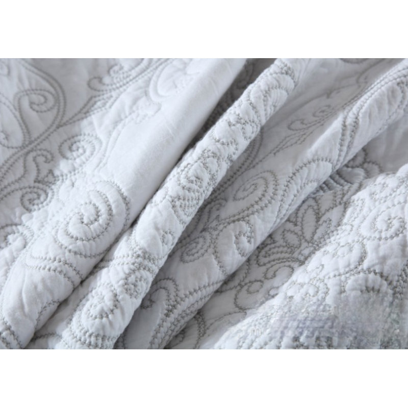 Ensemble de courtepointe réversible DBOZE, Courtepointe grand + 2 couvre-oreillers standard
