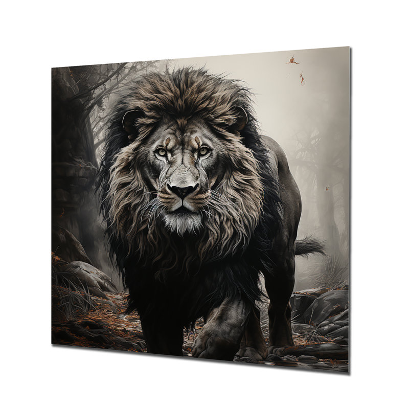 Décoration murale lion ombres de la fierté 2 - Lion, H 29 po x l 29 po