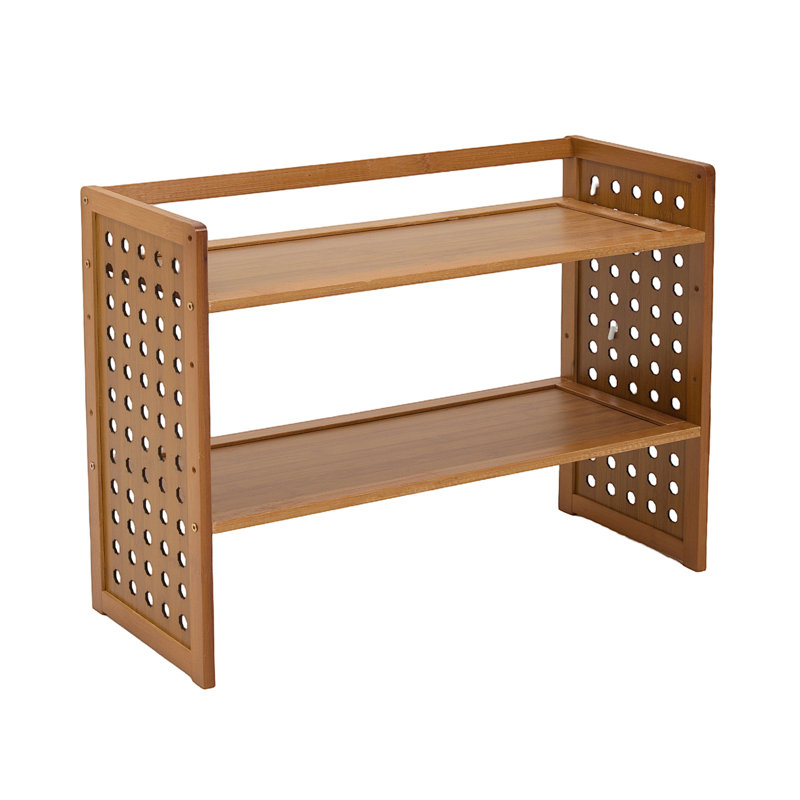 40 H x 60 W Bookcase, (2 Shelves) 40cm. H x 60cm. W x 20cm. D, Natural Wood