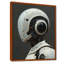 «White Grey Steel Steel Sentinel Robot - Robots», reproduction d'art mural-488562081-488562091