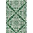 Arissa Hand Tufted Wool/Viscose Damask Rug in Green/Ivory-320943176