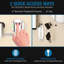 Coffre-fort mural beige biométrique de 0,82 pi³, rangement pratique avec compartiment verrouillable et tablette amovible de couleur beige, ouverture sécurisée à droite