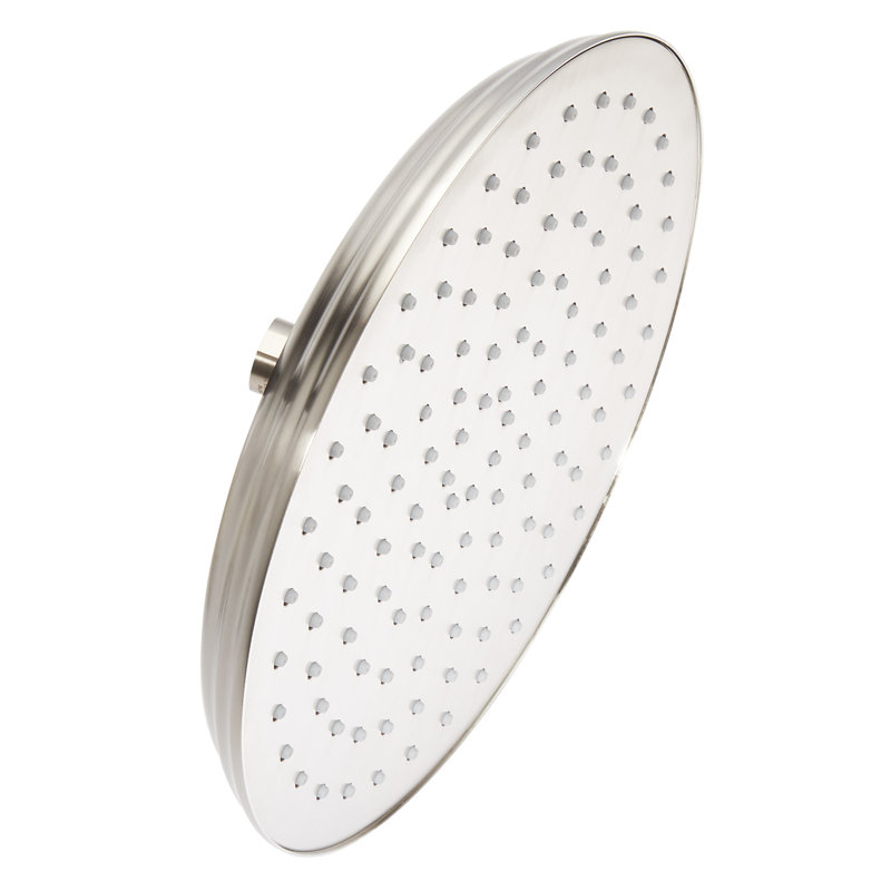 Pomme de douche ronde traditionnelle 10 "2,5 GPM, Nickel brossé
