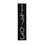 Floating Stand-Off 5-Number Vertical Sign, Black /W/ Silver Modern Font Numbers-106845206