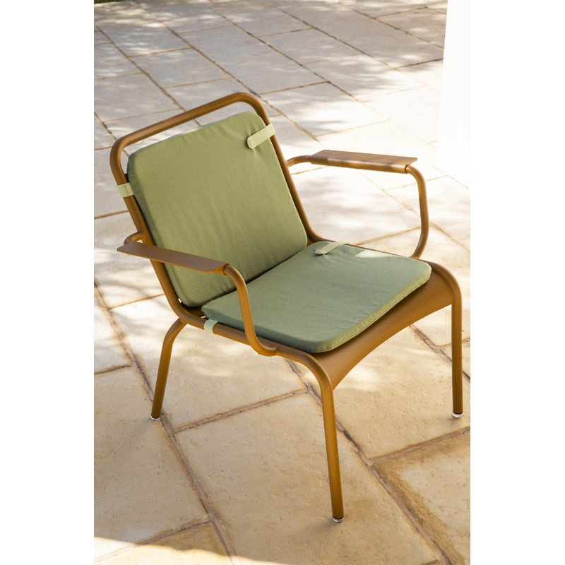 Luxembourg Stacking Patio Dining Armchair, Gingerbread