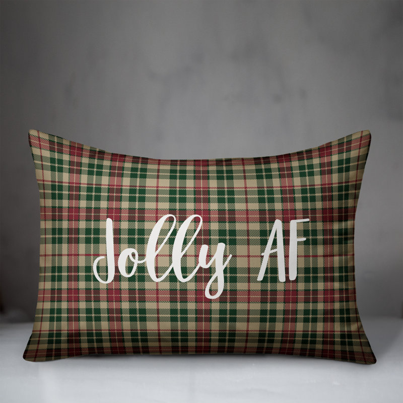  Coussin lombaire à carreaux écossais Jolly AF