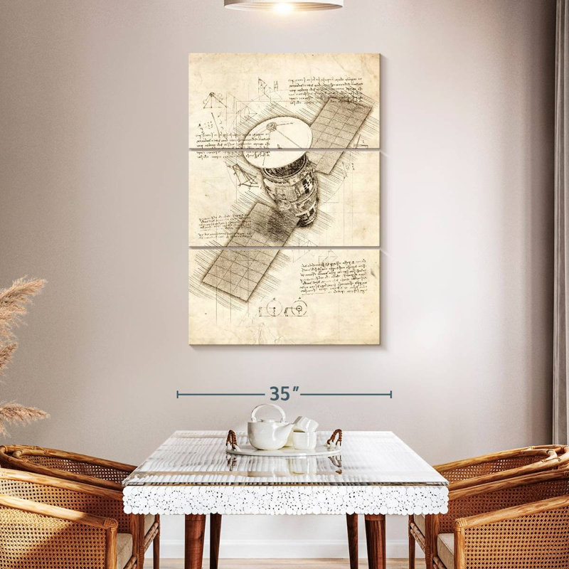 Oberle Satellite Blueprint, 50" H x 32" W