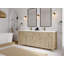 Meuble-lavabo double autoportant 84 po avec comptoir en quartz 84 po-89973876