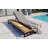 Patio Loungers With 5-Position Adjustable Backrest, Cushions & Wood Side Table-1831701633