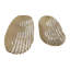 Plateaux en maille contemporaine pour repose-pieds en métal - Décoration décorative pour table basse, bijoux ou présentoir de cuisine - ensemble de 2, 22 po, 20 po, doré