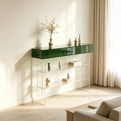 Console multi-couches en acrylique transparent