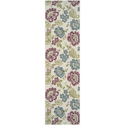Dimmick Floral Ivory Multicolor Indoor Outdoor Area Rug
