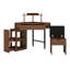 Commode élégante avec pieds en métal et armoire de rangement à miroir avec 6 tiroirs-15558136
