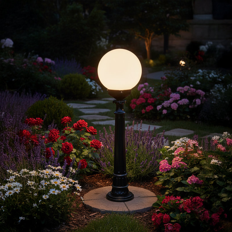 Lampe sur pied d'extérieur Globe