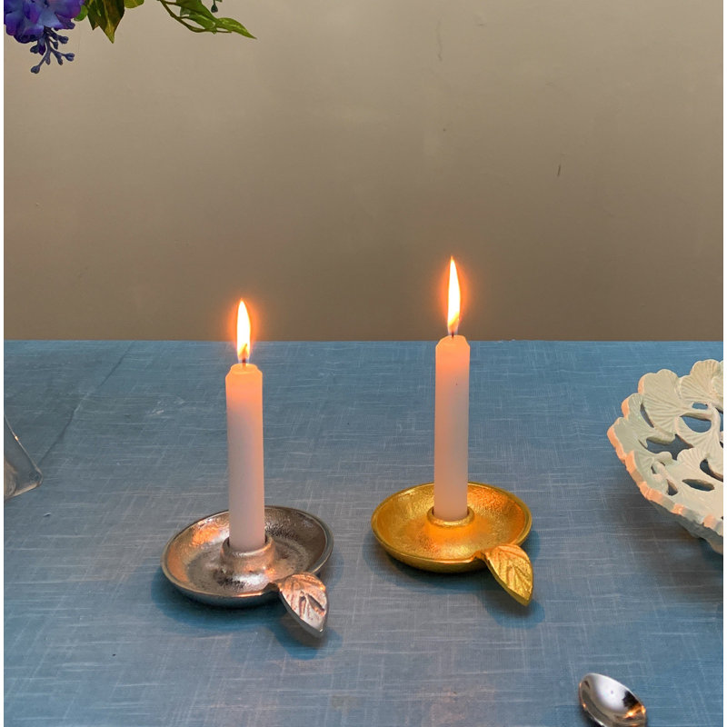 Plat de table en métal 1,5 po, Argenté/doré