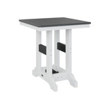 Berlin Gardens Garden Classic Regular Top With White Base Square Bar Table