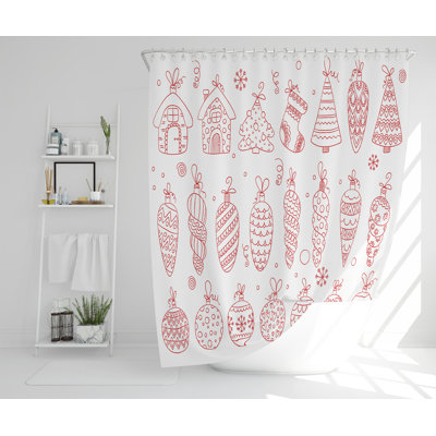 Cook Polyester Shower Curtain Set