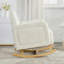 Chaise berçante d'appoint avec dossier incurvé et coussin