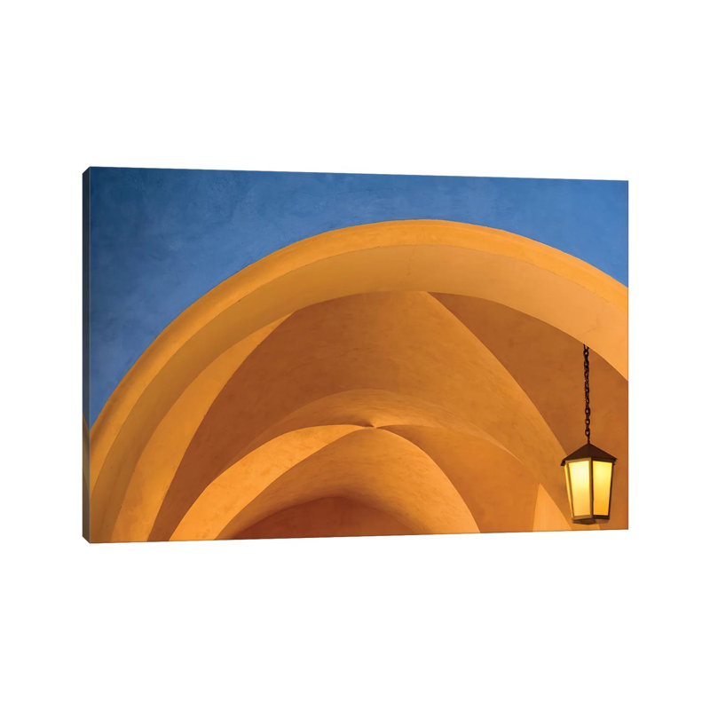 Czech Republic, Prague. Building Arches And Lamp. by Jaynes Gallery - Wrapped Canvas Print, 66.04 cm H x 45.72 cm W