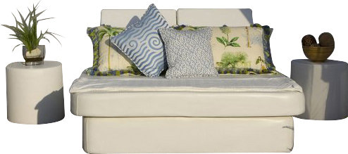 Outdoor - Seat Patio Daybed, Chill White